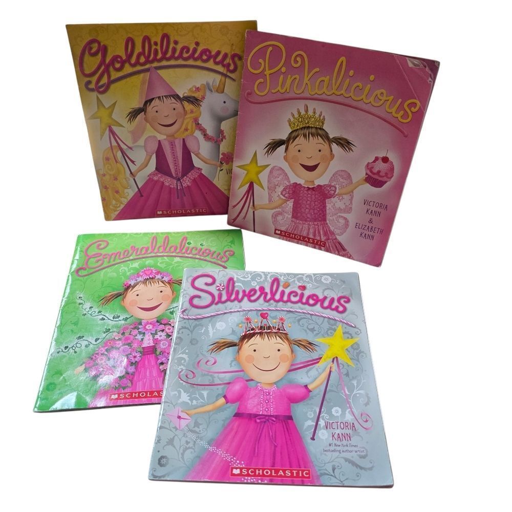 Scholastic Pinkalicious, Silverlicious Goldlicious And Emeraldlicious.